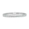 Pulsera de tenis de moissanita de plata S925 para mujer, estilo nuevo, pulsera unisex chapada en oro y plata, artículo más vendido para ventas transfronterizas, en stock