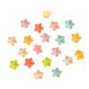 Luminoso Transparente Color Gelatina Estrella de Cinco Puntas Accesorios de Resina DIY Pegamento Crema Funda para Teléfono Móvil Hebilla para Zapatos Accesorios para el Cabello
