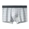 Ropa interior de hombre fina de verano, algodón puro, de tiro medio, transpirable, antibacteriana, talla grande, bóxer, disponible para venta al por mayor