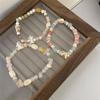 Pulsera de cuentas con forma de cachorro de estrella de mar, dulce y fresca, con temperamento femenino, pulsera de nicho, linda pulsera de flores de gato de dibujos animados, venta al por mayor