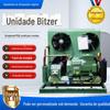 Compressor de refrigeração semi-fechado 3p 5p 6p pequeno de quatro cilindros pistão de baixa temperatura máquina de tijolos de gelo unidade de refrigeração de armazenamento a frio