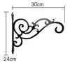 Suporte de Parede para Plantas Penduradas Transfronteiriço para Interior e Exterior Cesta de Flores de Parede Preta e Branca Ganchos de Planta Retro