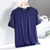 Camiseta para Hombre de Manga Corta Secado Rápido Sensación Fresca Camiseta para Hombre de Manga Corta Cómoda y Transpirable Camiseta para Hombre de Manga Corta Simple Alta Elasticidad Versátil