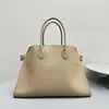 A * ROW Bolsa de Mão Grande Capacidade Margaux15 Bolsa Tote Couro Simples para o Dia a Dia Grande Capacidade Estilo Igual ao de Dong Jie