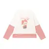 Conjunto de Otoño Pudding Haru para Niñas, Ropa Dulce para Niños, Nuevo Top de Manga Larga con Parches Rayados de Dibujos Animados de Otoño 2026
