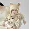 Gorro para Bebé para Niños, Gorro de Punto Cálido con Protección para las Orejas para Niñas de Pocos Meses, Gorro Cortavientos para Salidas de Invierno