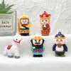 Llavero Viaje al Oeste Caja Sorpresa Muñeco Colgante Dibujos Animados Sun Wukong Zhu Bajie Muñeco de Plástico Blando Accesorios de Ropa DIY