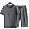 ¡Guau, Conjunto Deportivo Casual para Hombre Hecho a Medida, Conjunto de Camiseta de Manga Corta de Seda de Hielo para Hombre de Verano