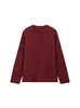 Explosiones de AliExpress estilo europeo y americano transfronterizo al por mayor de comercio exterior para mujer ZR en stock suéter color vino tinto cuello redondo manga larga lana tejida