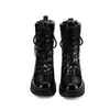 24 Otoño Invierno 40-44 Europeo Comercio Exterior Transfronterizo Botas de Algodón Botas de Piel Más Terciopelo Botas de Nieve Botas Martin de Invierno Botas Cortas para Mujer
