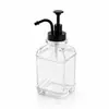 Frasco Dispenser Quadrado de Vidro para Álcool em Gel, Recipiente para Sabonete Líquido, Fabricado Sob Medida de Acordo com Desenhos, Produção de Moldes e Produção de Frascos para Loção