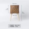 Maceta de ratán de imitación de estilo nórdico, creativa, de paja, para sala de estar, balcón, suelo, decoración de escritorio