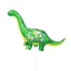 Globo de Dinosaurio de Dibujos Animados de Papel de Aluminio con Palo de Arrastre para Niños Decoración de Escena de Cumpleaños para Bebés de Guardería Juguete