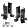 Kit de suporte para gazebo em madeira, fabricado em lote direto da fábrica, com suporte de canto inferior, conector de viga de madeira e suporte para cerca de pérgola.