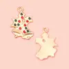 Pingentes de Lote Misto Mais Vendidos, Pulseiras Esmaltadas de Animais, Acessórios, Pingentes de Chaveiro Temáticos de Natal, Atacado