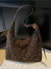 Bolso Casual de Gran Capacidad con Estampado de Leopardo para Mujer, Nuevo Otoño e Invierno 2025, Bolso de Hombro Cruzado, Bolso de Mano