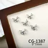 Joias para Nail Art da Nova Série Borboleta, Zircônia Brilhante de Luxo Acessível Borboleta Vazada Cor White K Acessórios de Unha Usáveis