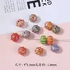 Acessórios de Flor de Lótus Degradê Estilo Picasso Contas Soltas Pulseira Colar DIY Feito à Mão Materiais para Miçangas Acessórios de Joias Atacado