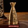 Conjunto de Bule de Vinho de Cobre e Taças de Vinho Dinghao para Uso Doméstico, Estilo Tradicional, Taça do Deus da Riqueza, Taça de Oferenda, Suprimentos para Templos Budistas, Produtos de Cobre no Atacado