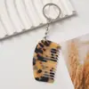 Chaveiro Mini Pente Criativo de Acetato Pingente Fofo da Moda Antiestático Portátil Pequeno Pente Pente para Cabelo