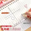 Set de Reglas Motivacionales para Estudiantes Juego de Cuatro Piezas Examen Transparente Regla Triángulo Multifuncional Transportador Set de Reglas Rectas Venta al por Mayor