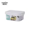 Caixa de Armazenamento para Geladeira Doméstica Grande Capacidade Plástico Caixa para Conservar Frescor Retangular Selada Cozinha Caixa de Armazenamento para Comida Bolinho