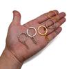 Llavero de múltiples especificaciones más cadena llavero de hierro anillo plano accesorios más 4 cadenas accesorios de joyería DIY