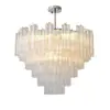Candelabro Murano estilo francés, diseño retro americano de lujo ligero, adecuado para dormitorio, sala de estar, dúplex, candelabro de vidrio de color de alta gama