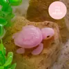 Adornos Luminosos de Tortuga Nuevos Impresos en 3D con Articulaciones Móviles y Manualidades de Plástico Sólido Impreso para Paisajismo de Acuarios