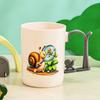 Vaso para Enjuague Bucal Hogareño Simple Creativo Caracol Animal Pequeño Multicolor Dibujos Animados Infantil Resistente a Caídas Material PP en stock