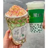 Gelo raspado, tigelas de gelo trançadas em bambu, tofu de gelo, sorvete, smoothies, sobremesas, tigelas populares de cesta de bambu, puramente trançadas à mão