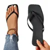 Chanclas transfronterizas para mujer de talla grande, nuevo estilo de moda de verano 2026, punta cuadrada, punta abierta, chanclas de dedo, tacones planos