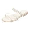 Zapatos de Moda Estilo Coreano 2025 Primavera y Verano Nuevos Zapatos Estilo Hada para Usar Afuera Planos Suela Suave Sandalias de Celebridad de Internet Zapatos Romanos para Mujer