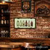 Placa de Hierro Pintado Retro de Hojalata para Cerveza de Comercio Exterior 15x30cm Placa Decorativa para Bar Letrero de Cerveza Decoración Metálica para Pared