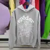 LAZAD AliExpress Amazon Suministro Toma Real Spder555 Pesado 420G Sudadera con Forro de Felpa Marca de Moda Sp5de