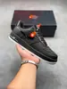 AJ 1 Qiao 1 Colaboração Givenchy Swoosh Invertido Raio Azul Escuro com Swoosh Branco Cano Baixo Casual Esportivo Basquete Tênis de Board