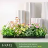 Paisagismo com Plantas Verdes Simulação Floreira Divisória de Piso Arte Floral de Chão Paisagem de Plantas Combinação de Floreira Flor Artificial em Vaso Bonsai Decoração
