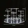 Suporte de Exibição Acrílico de Alta Transparência de Fábrica, Suporte de Exibição de Bonecas, Suporte de Exibição Escada Acrílica Hexagonal Acrílica