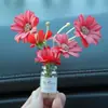 Internet Celebrant Fresh Vaso Flor Casa de Bonecas Mini Simulação Interior Do Carro Console Central Decoração Enfeites de Carro Espelho Cruzado