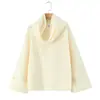 Ropa de Mujer Transfronteriza al Por Mayor Diseño Retro Suéter Holgado con Bufanda Chaqueta Cárdigan de Punto Holgada para Mujer