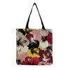 Bolso de hombro con estampado de flores al por mayor de fábrica plegable versátil gran capacidad Bolso de mano portátil para mujer para salir