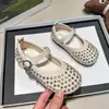 Zapatos Mary Jane de Cuero de Moda para Niñas 2026 Primavera y Verano Nuevos Elegantes Zapatos Plateados de Princesa Zapatos de Cristal para Niñas Pequeñas
