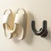 Estante para Chanclas de Ventosa para Baño, Estante de Pared sin Taladro para Inodoro, Estante de Gancho con Drenaje de Pared Específico para Baño