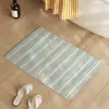 Alfombrilla de tierra de diatomeas a rayas estilo Ins para uso doméstico, alfombrilla de baño, alfombrilla antideslizante para pies, felpudo de entrada, dropshipping
