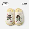 Pantuflas de Algodón Oficiales de Invierno de Crayon Shin-chan para Mujer 2026 Nuevas Antideslizantes Cálidas para Interiores de Casa Pantuflas Peludas de Pareja