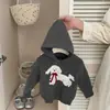Conjunto de Suéter Lindo de Dibujos Animados para Niñas Otoño e Invierno Ropa de Invierno para Bebé Tejidos con Capucha Elegantes Jeans Versátiles de Moda