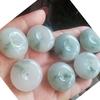 Fabricantes de calcedonia con hebilla Ping An en stock, venta al por mayor, jadeíta natural, ágata de hielo, seda dorada, material de cubierta exterior, colgante de jade Hetian