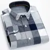 Camisa Masculina Tendência Novo Estilo Não Amassa Roupa de Baixo e de Cima Fashion Casual Algodão Oxford Têxtil Camisa Branca Masculina de Manga Longa