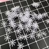 Navidad Fieltro Copos de Nieve Blancos Copo de Nieve Falso Decoración Árbol de Navidad DIY Hecho a Mano Accesorios de Navidad Copos de Nieve de Fieltro