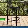 Mesas y Sillas de Patio para Ocio al Aire Libre, Juego de Tres Piezas para Jardín de Villa, Sillas de Barra de Aleación de Aluminio, Mesas y Sillas Impermeables y con Protección Solar para Hotel y Bed & Breakfast